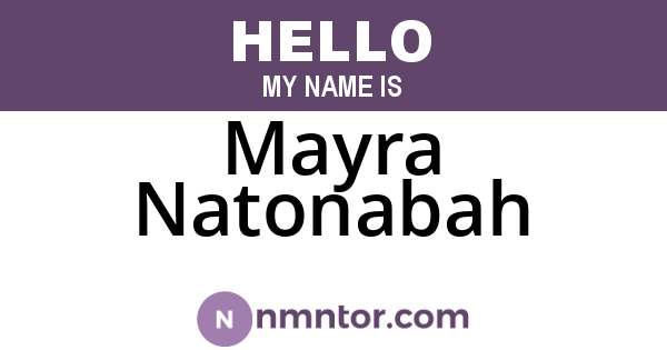 Mayra Natonabah