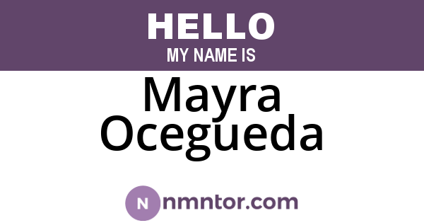 Mayra Ocegueda