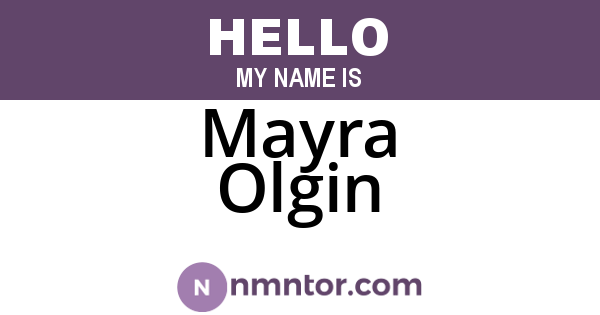 Mayra Olgin