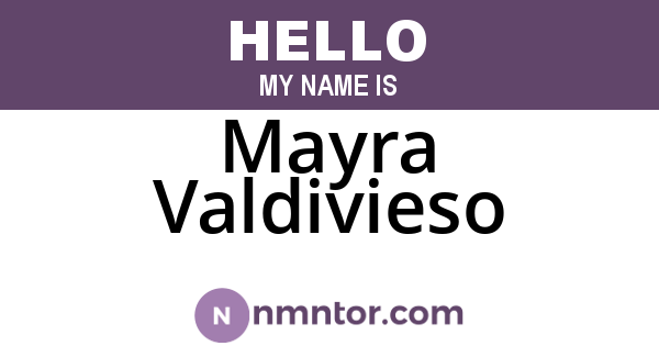 Mayra Valdivieso