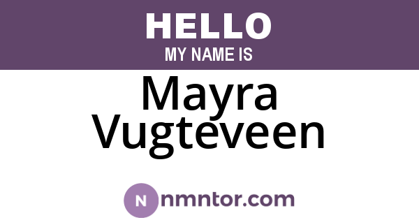 Mayra Vugteveen