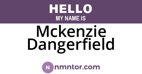 Mckenzie Dangerfield