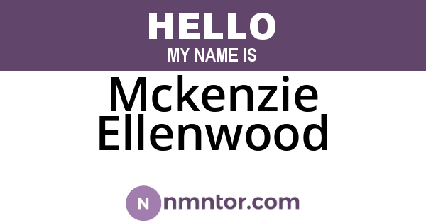 Mckenzie Ellenwood