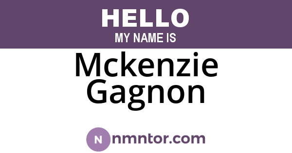 Mckenzie Gagnon
