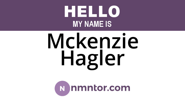Mckenzie Hagler