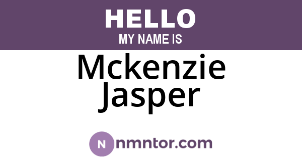 Mckenzie Jasper