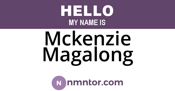 Mckenzie Magalong