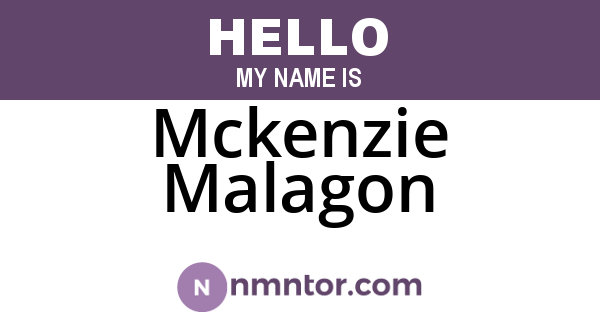 Mckenzie Malagon