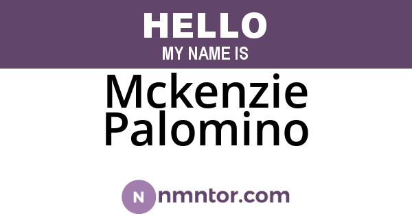 Mckenzie Palomino