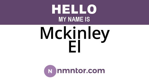 Mckinley El