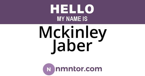 Mckinley Jaber
