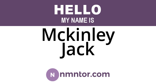 Mckinley Jack