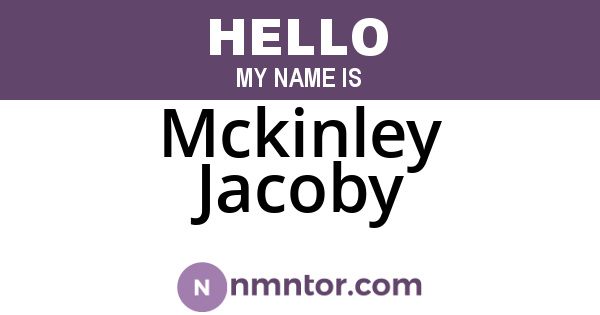 Mckinley Jacoby