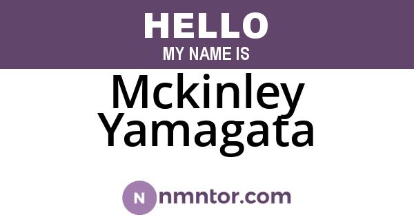 Mckinley Yamagata