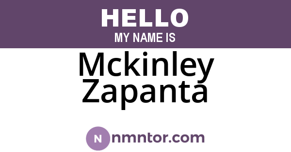 Mckinley Zapanta