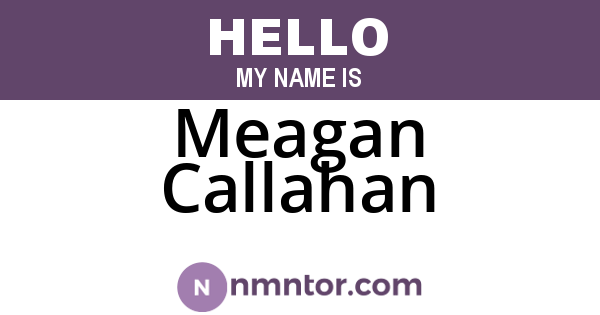 Meagan Callahan