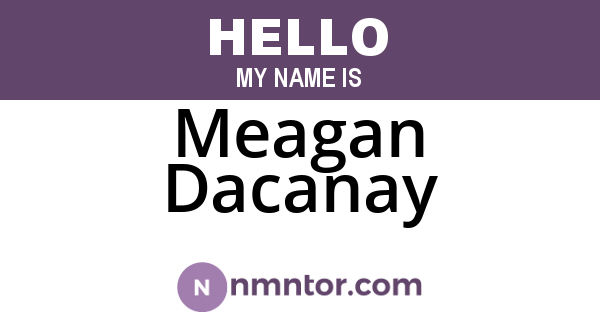 Meagan Dacanay