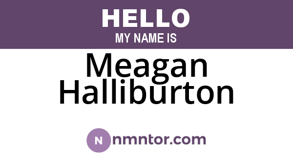 Meagan Halliburton