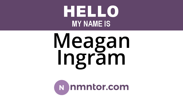 Meagan Ingram