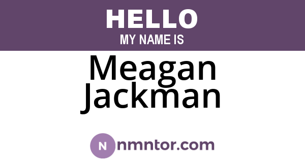 Meagan Jackman