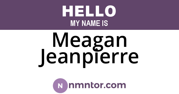 Meagan Jeanpierre