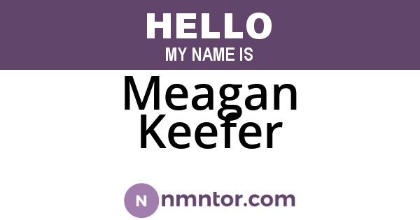 Meagan Keefer