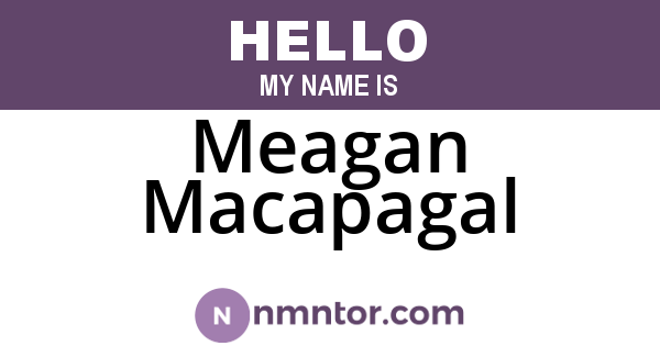 Meagan Macapagal