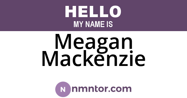 Meagan Mackenzie