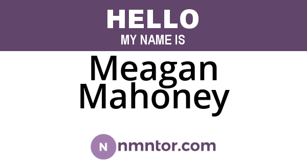 Meagan Mahoney