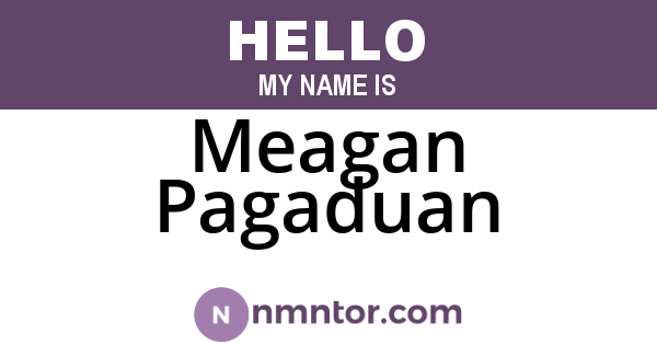 Meagan Pagaduan