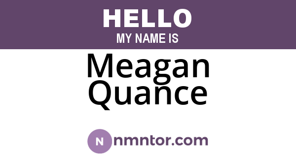 Meagan Quance