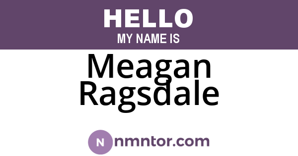 Meagan Ragsdale