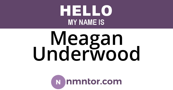 Meagan Underwood