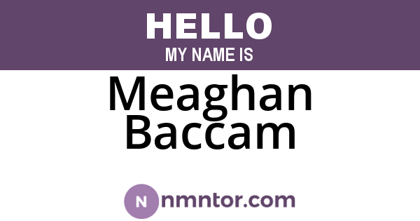 Meaghan Baccam