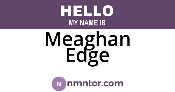 Meaghan Edge