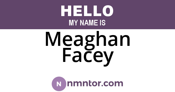 Meaghan Facey