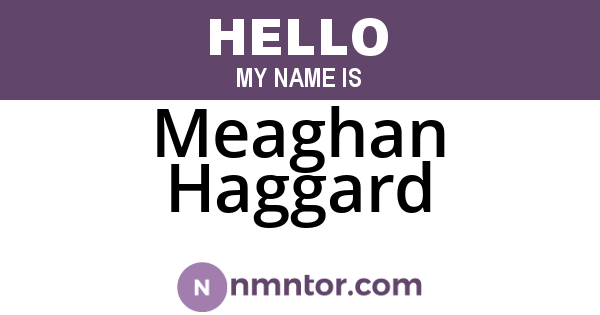 Meaghan Haggard
