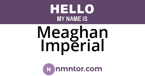 Meaghan Imperial