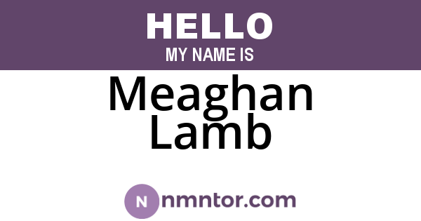 Meaghan Lamb