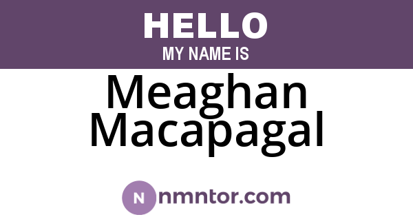 Meaghan Macapagal