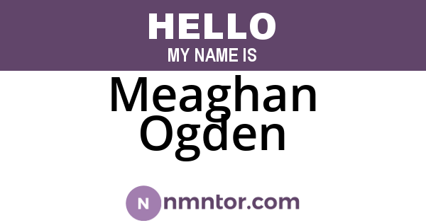 Meaghan Ogden