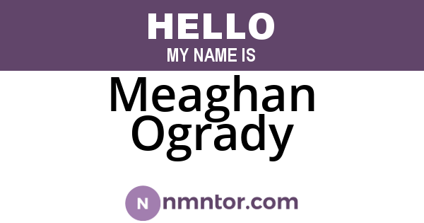Meaghan Ogrady