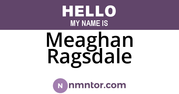 Meaghan Ragsdale