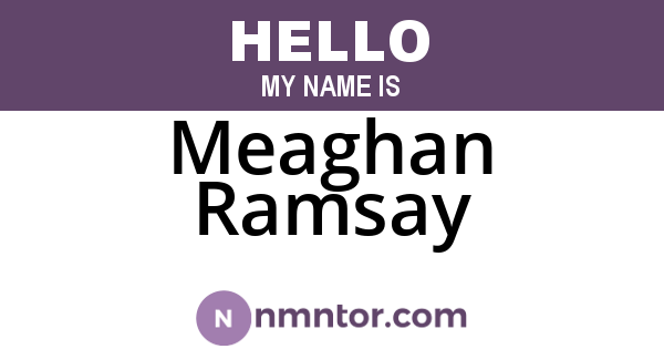 Meaghan Ramsay