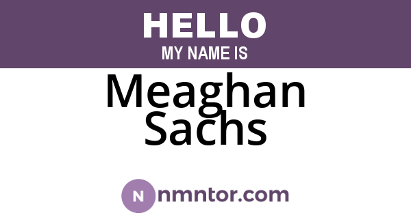 Meaghan Sachs