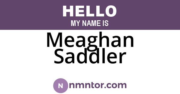 Meaghan Saddler