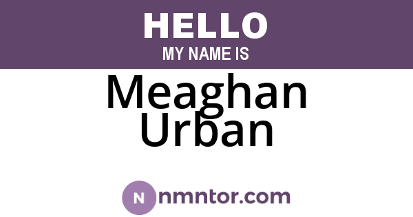 Meaghan Urban