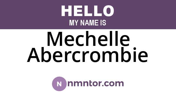 Mechelle Abercrombie