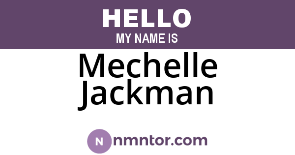 Mechelle Jackman