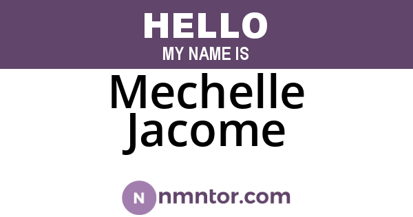 Mechelle Jacome